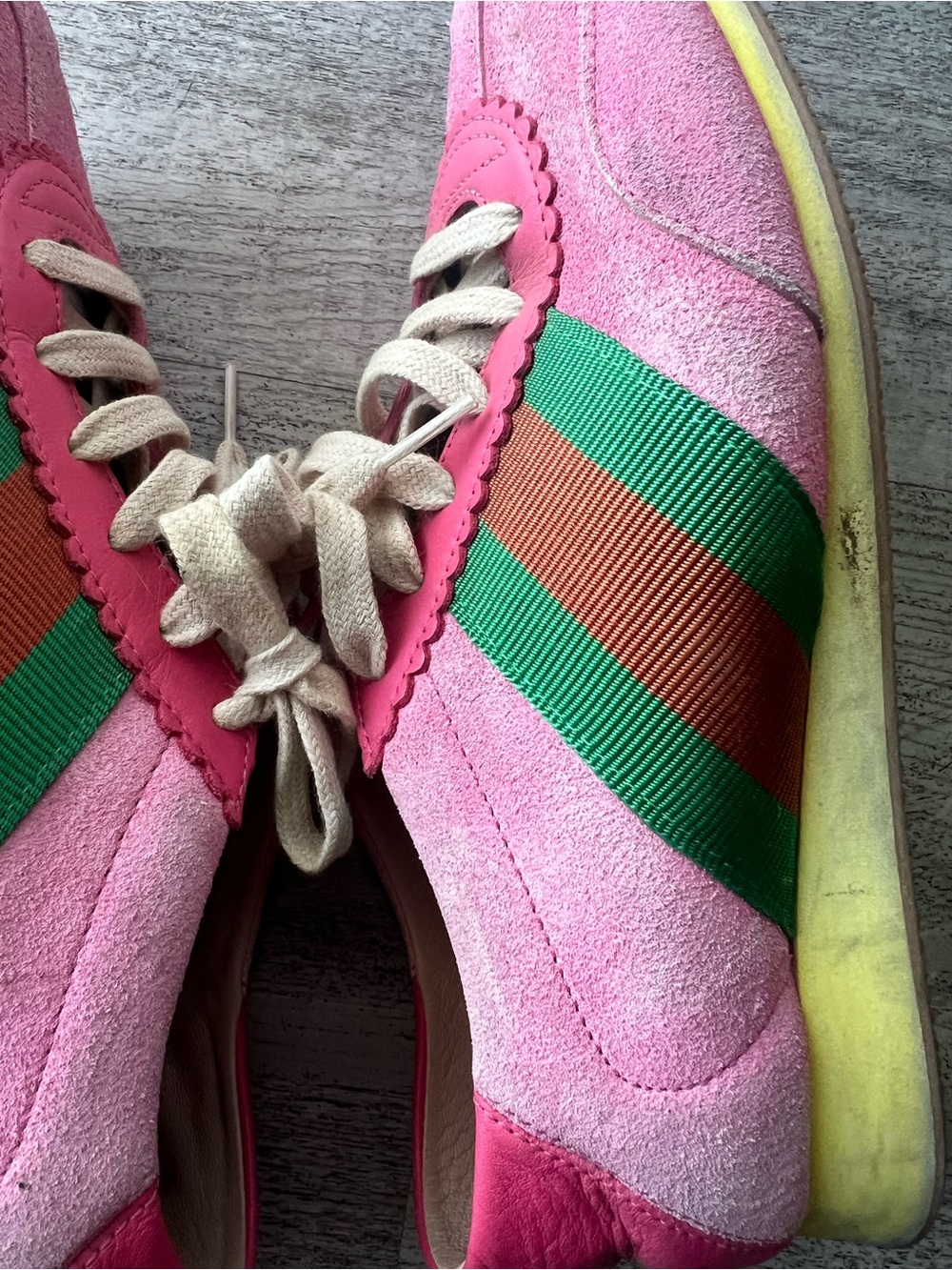 Gucci Web Accent Suede Sneakers - Picture 4 of 13